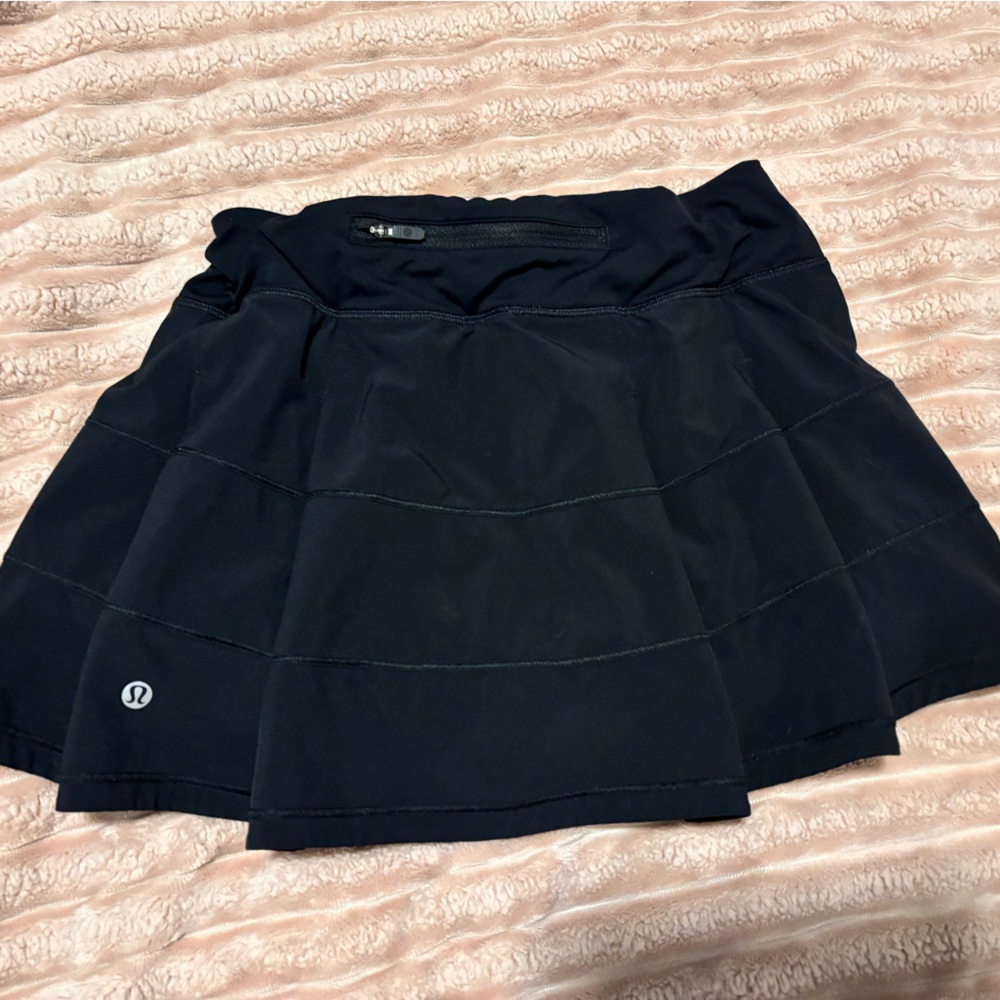 Lululemon Athletica Black Women’s Pace Rival Mid-Rise Skirt